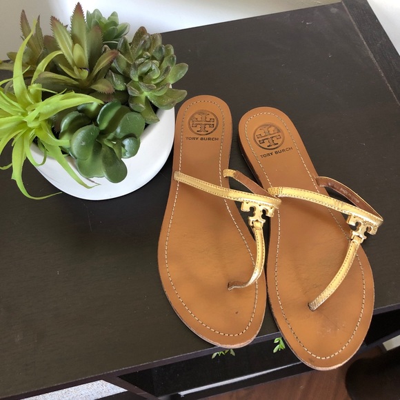 Tory Burch Shoes - Tory Burch Gold Sandals